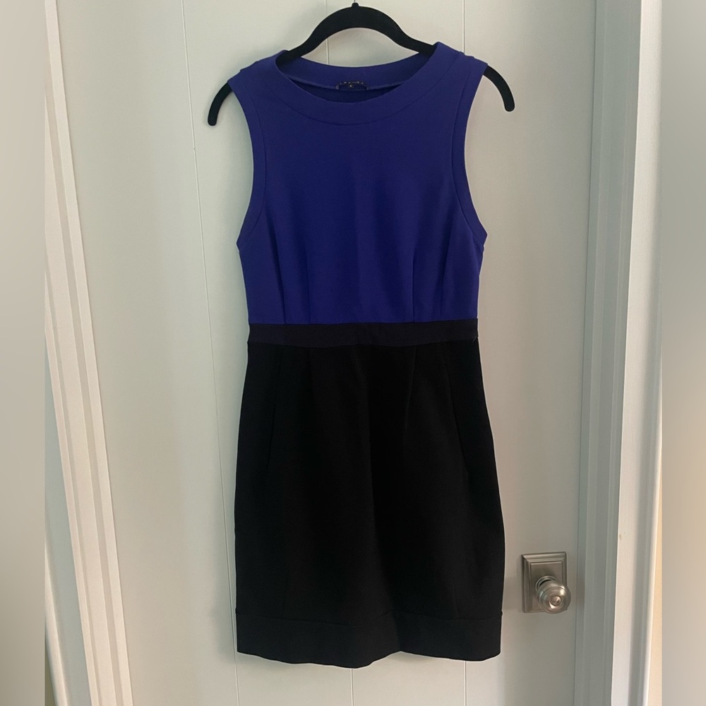 Theory Wrap Sheath Career Dress Women’s Size 6 Blue